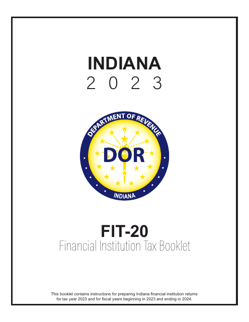 Form FIT-20, State Form 44623 2023 Printable Pdf