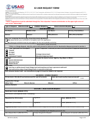 Document preview: Form AID522-6 E2 User Request Form