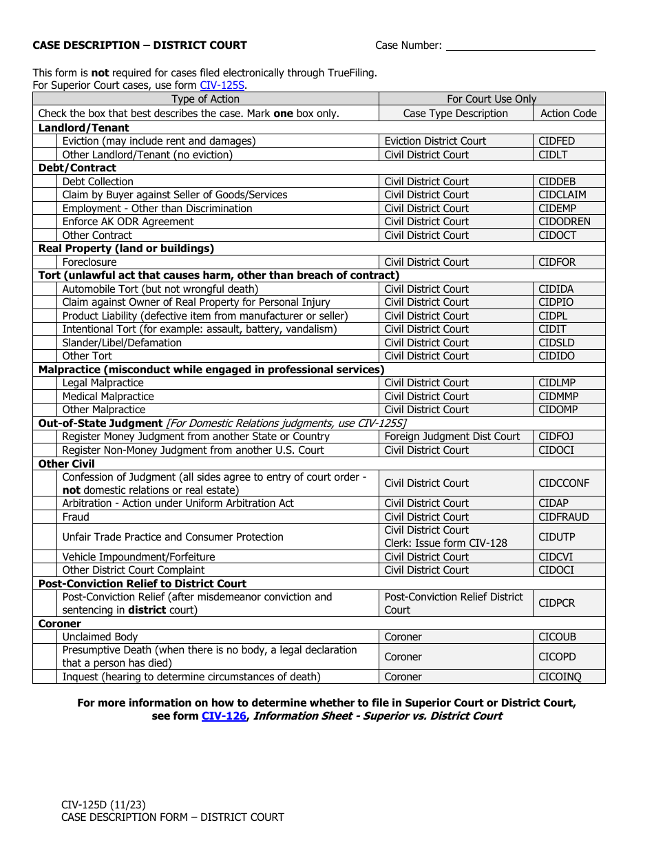 Civ 110 Fillable Pdf Form