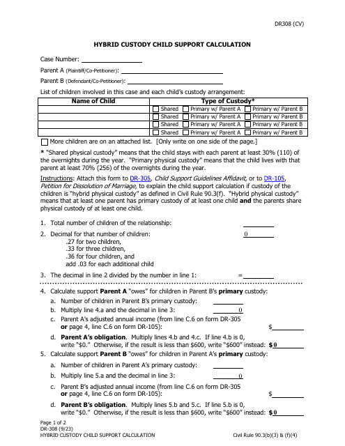 Form DR 308 Fill Out Sign Online And Download Fillable PDF Alaska 