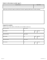 Form DHS-7981-ENG Minor Parent Assessment and Service Plan - Minnesota, Page 2