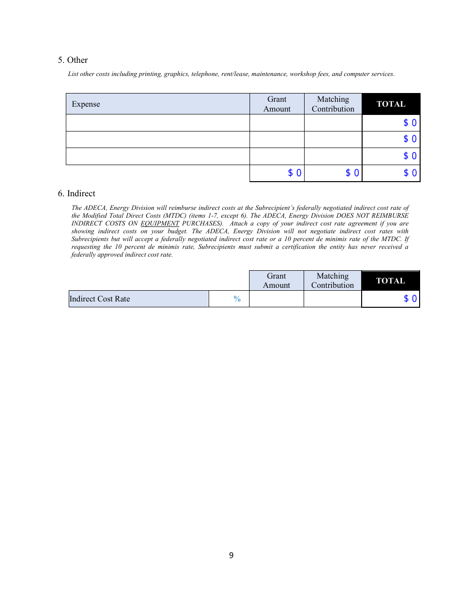 Energy-Efficient Retrofits of Wastewater Treatment Facilities Grant Application - Alabama, Page 10