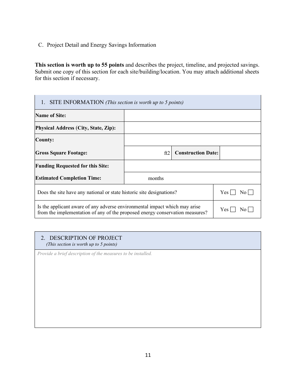 Energy-Efficient Retrofits of Wastewater Treatment Facilities Grant Application - Alabama, Page 12