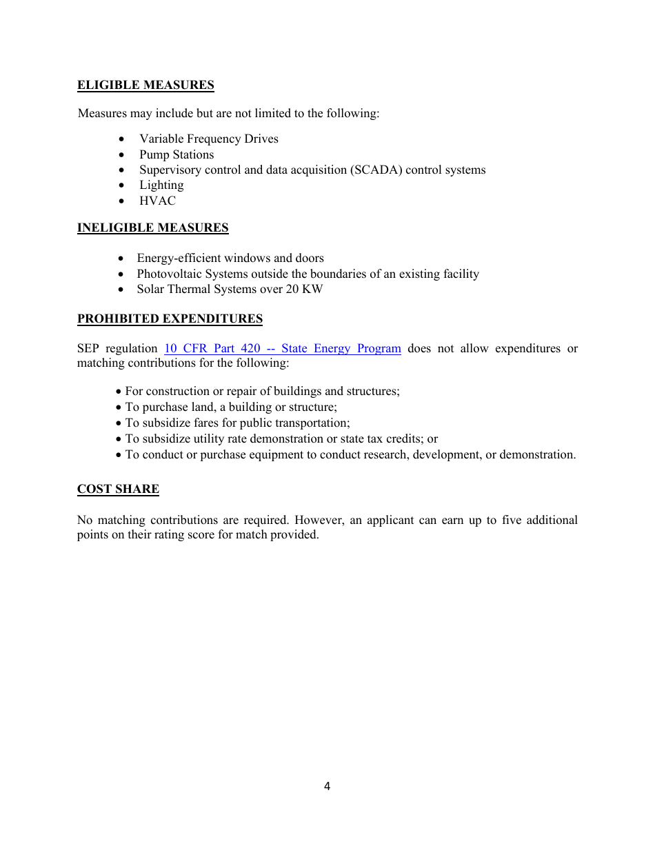 Energy-Efficient Retrofits of Wastewater Treatment Facilities Grant Application - Alabama, Page 5