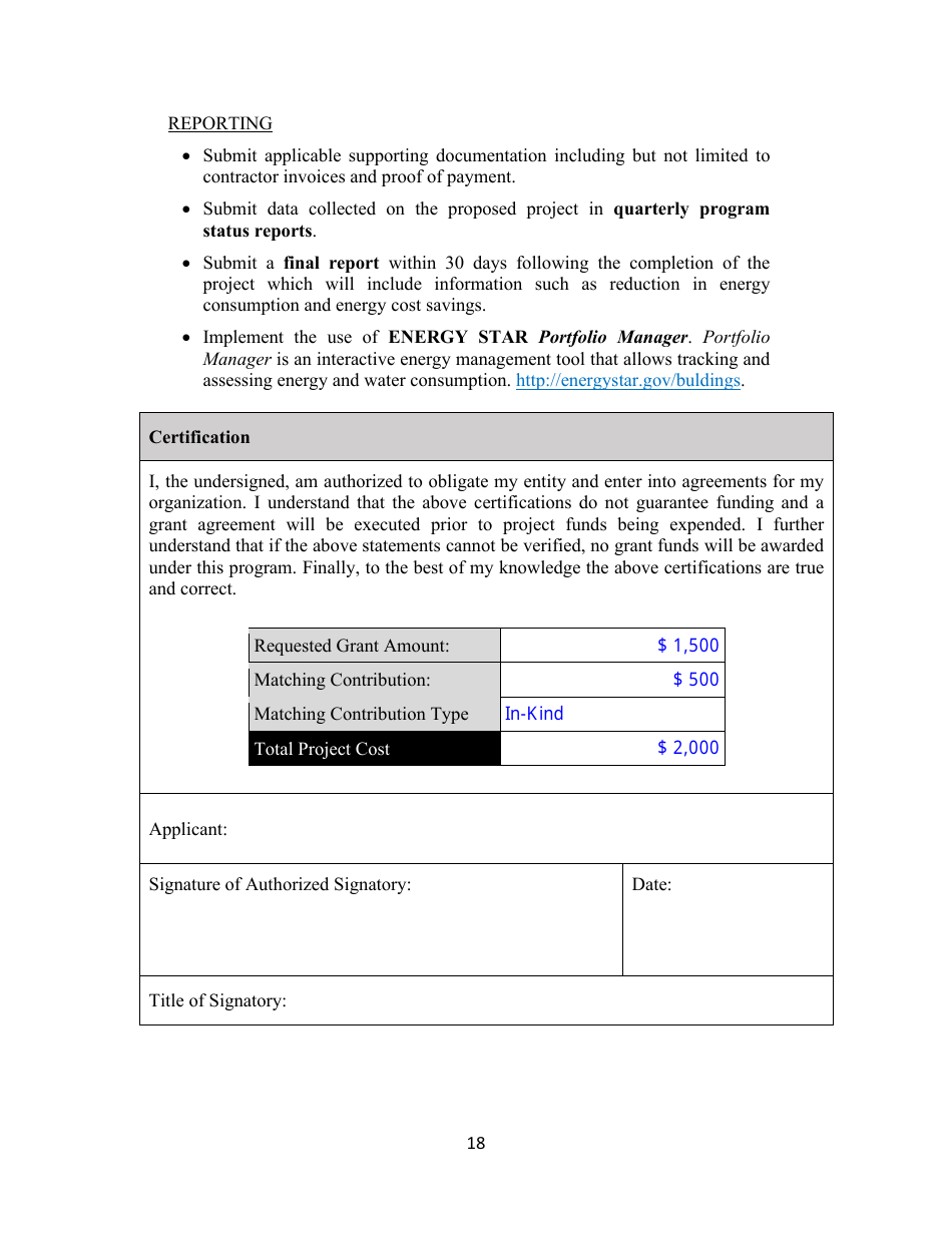 Energy-Efficient Retrofits Grant Application - Alabama, Page 19