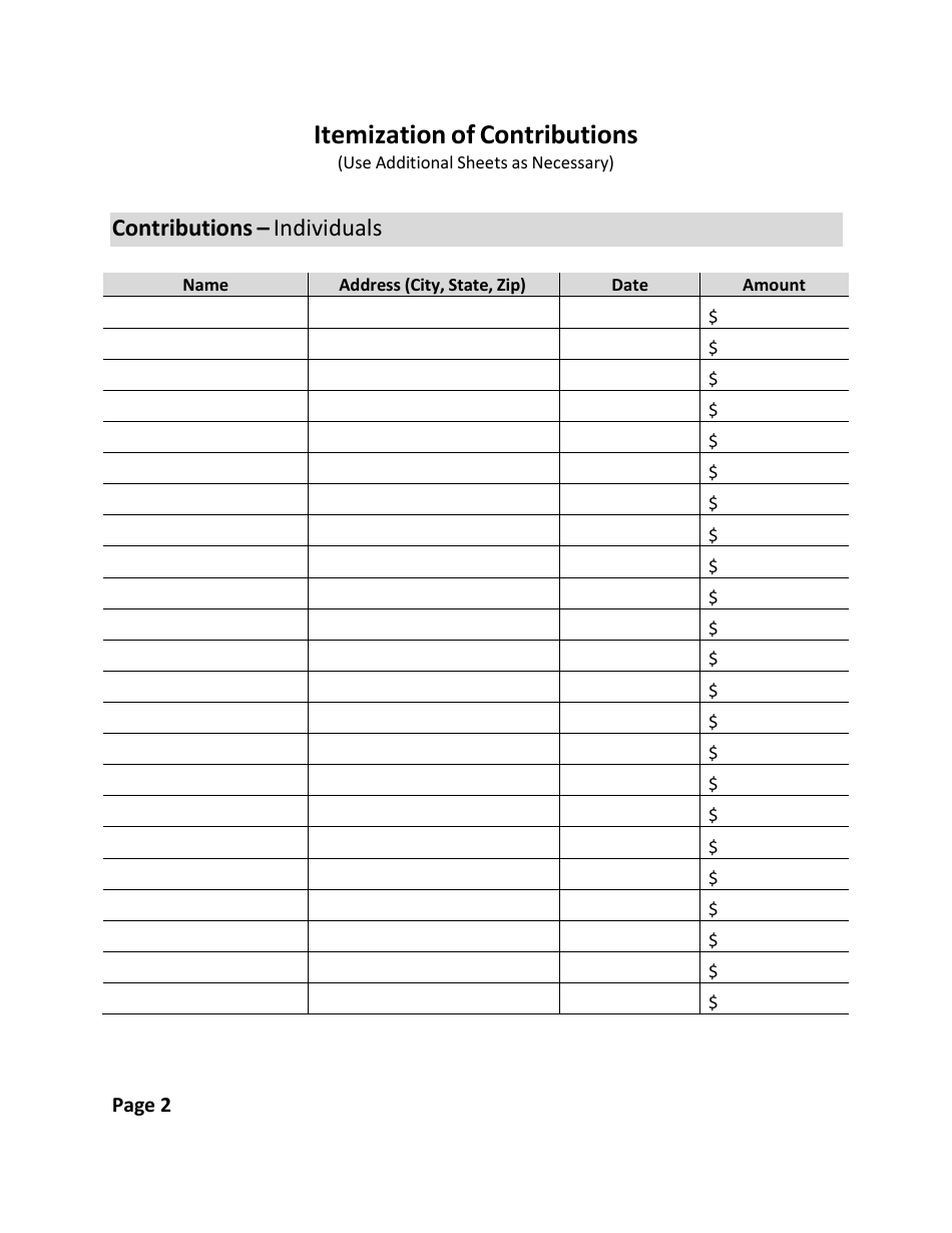 Statement of Contributions and Expenditures - out of State Political Action Committee - Wyoming, Page 3