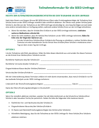 Seed Survey Participation Form - Oregon (German), Page 2