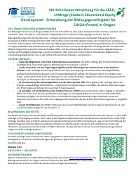 Document preview: Seed Survey Participation Form - Oregon (German), 2024