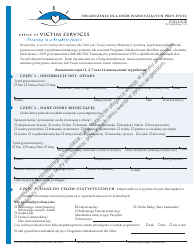 Document preview: Form JD-VS-8SBP Survivor Benefits - Application - Connecticut (Polish)