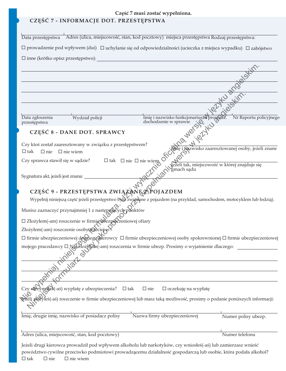 Form JD-VS-8SBP Survivor Benefits - Application - Connecticut (Polish), Page 3