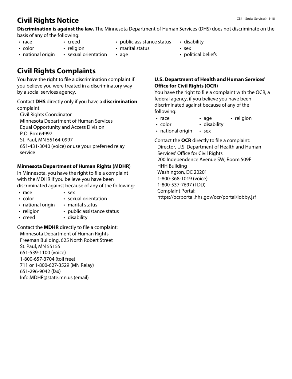 Form DHS-4931-ENG Unreimbursed and / or Uninsured Medical / Dental Expenses Packet - Minnesota, Page 4