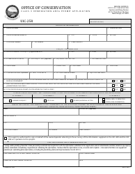 Document preview: Form UIC-25R Class V Remediation Area Permit Application - Louisiana