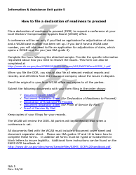 Form I&amp;A5 Information &amp; Assistance Unit Guide - How to File a Declaration of Readiness to Proceed - California