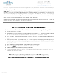 Form LSAD100F2.26 Water Requisition - Nova Scotia, Canada, Page 2