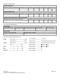 Form 102-102 Application for Water Right - Alaska, Page 2