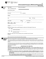 Unforeseeable Emergency Withdrawal Request Form - Nc 457 Plan - North Carolina, Page 2