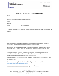 Document preview: Request to Inspect Public Records - New Mexico
