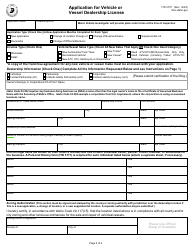 Form ITD3170 Application for Vehicle or Vessel Dealership License - Idaho, Page 2