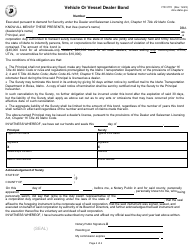 Form ITD3170 Application for Vehicle or Vessel Dealership License - Idaho, Page 4