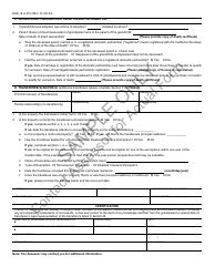 Form BOE-19-G Claim for Reassessment Exclusion for Transfer Between Grandparent and Grandchild Occurring on or After February 16, 2021 - Sample - California, Page 2