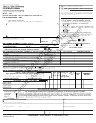 Form BOE-571-F Agricultural Property Statement - Sample - California