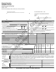 Document preview: Form BOE-571-S Business Property Statement - Sample - California, 2024