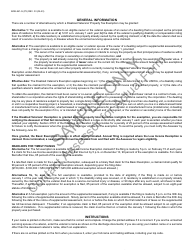 Form BOE-281-G Claim for Disabled Veterans&#039; Property Tax Exemption - Sample - California, Page 3