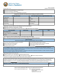 Document preview: Form BOE-529-A Petition for Unitary Property Reassessment - California