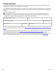 Form DHS-5924-ENG Housing Support Supplemental Services Provider Enrollment Application - Minnesota Health Care Programs (Mhcp) - Minnesota, Page 6