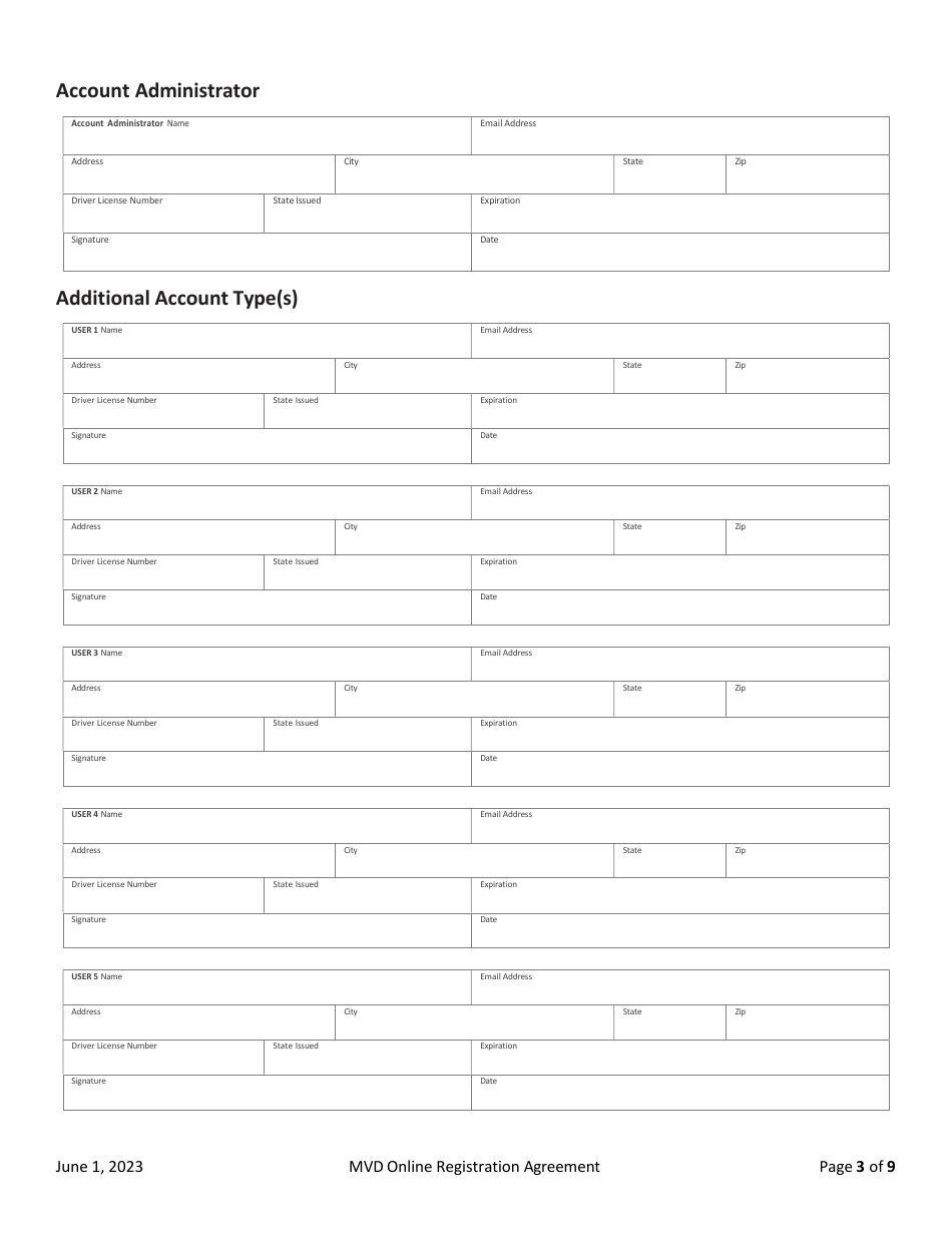 Mvd Online Registration Agreement - New Mexico, Page 3