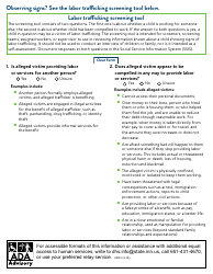 Form DHS-7641O-ENG Identifying and Responding to Child Labor Trafficking - Minnesota, Page 2