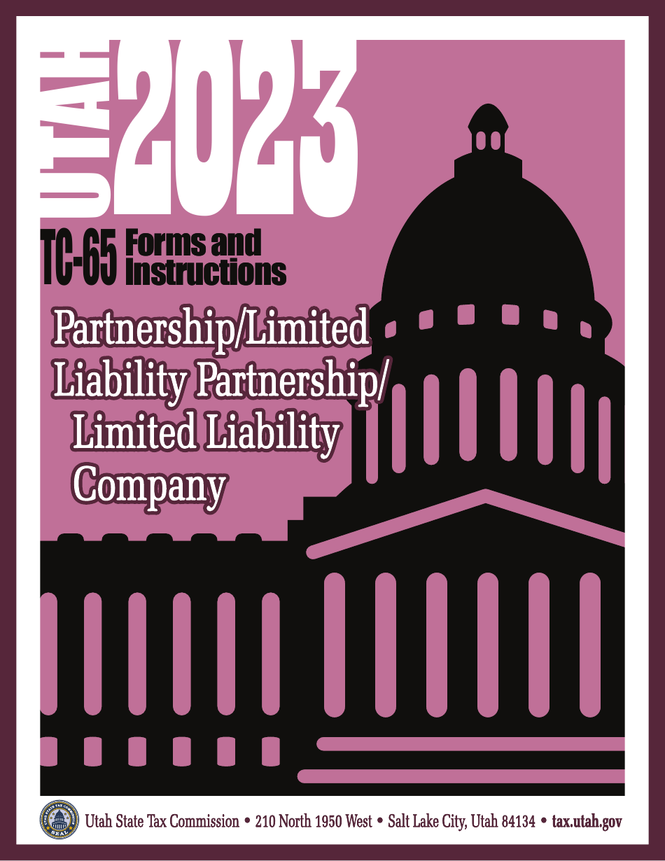 Instructions for Form TC-65 Utah Partnership / Limited Liability Partnership / Limited Liability Company Return of Income - Utah, Page 1
