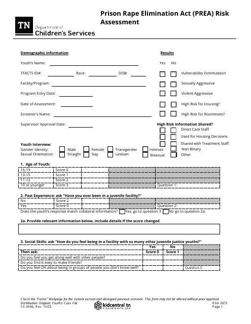 Form CS-0946  Printable Pdf