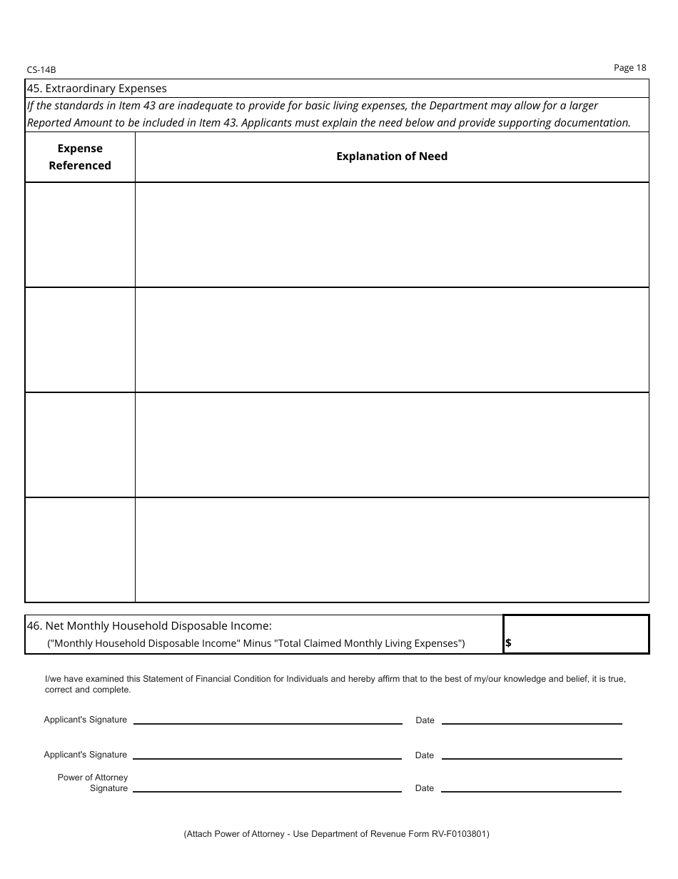 Form RV-F0200501 Offer in Compromise Application - Tennessee, Page 18