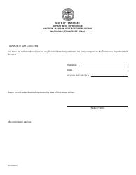 Form RV-F0200501 Offer in Compromise Application - Tennessee, Page 23