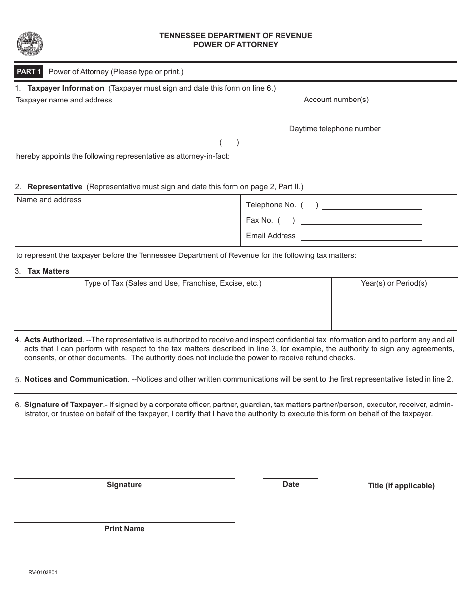 Form RV-F0200501 Offer in Compromise Application - Tennessee, Page 24
