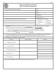 Form RV-F0200501 Offer in Compromise Application - Tennessee, Page 7