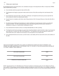 Form RV-F0200501 Offer in Compromise Application - Tennessee, Page 9