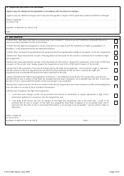 Form CA60 Operation of Experimental Aircraft Under E Conditions - CAP 1220 Appendix B, Part a: E Conditions Declaration - United Kingdom, Page 3