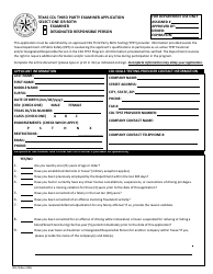 Document preview: Form CDL-15 Texas Cdl Third Party Examiner Application - Texas