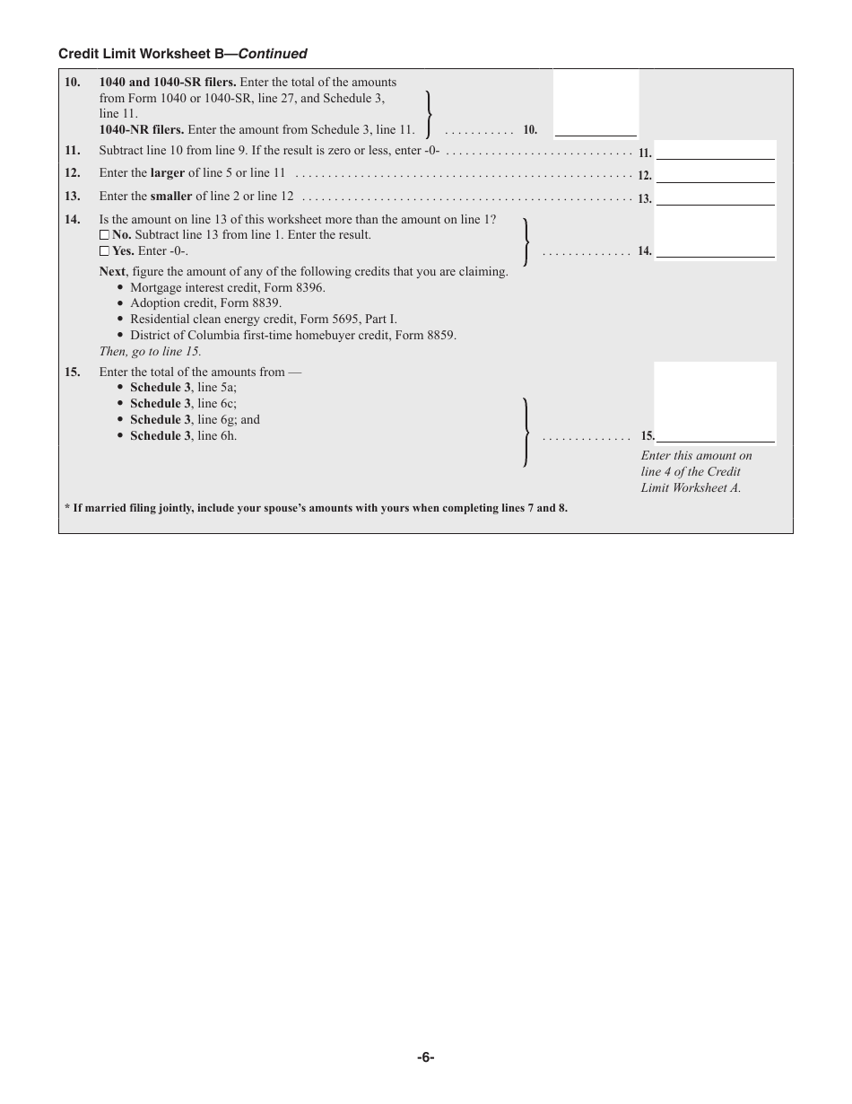 Download Instructions For IRS Form 1040 Schedule 8812 Credits For