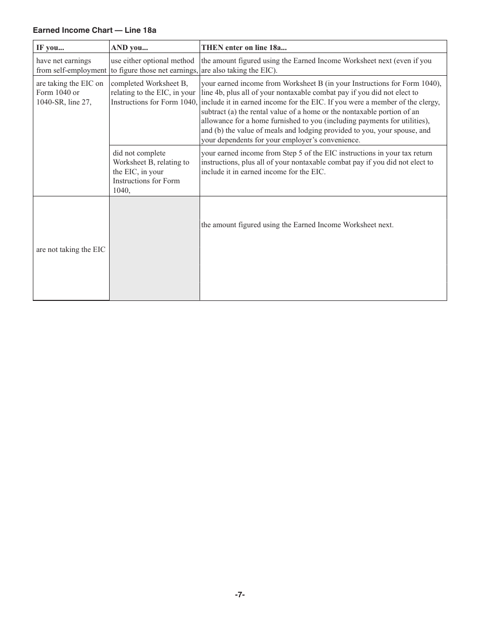 Instructions for IRS Form 1040 Schedule 8812 Credits for Qualifying Children and Other Dependents, Page 7
