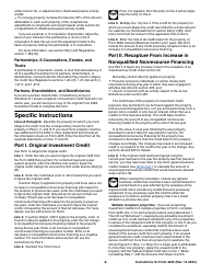 Instructions for IRS Form 4255 Recapture of Investment Credit, Page 2