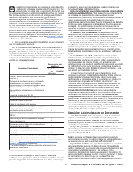 Instrucciones para IRS Formulario W-7 (SP) Solicitud De Numero De Identificacion Personal Del Contribuyente Del Servicio De Impuestos Internos (Spanish), Page 4
