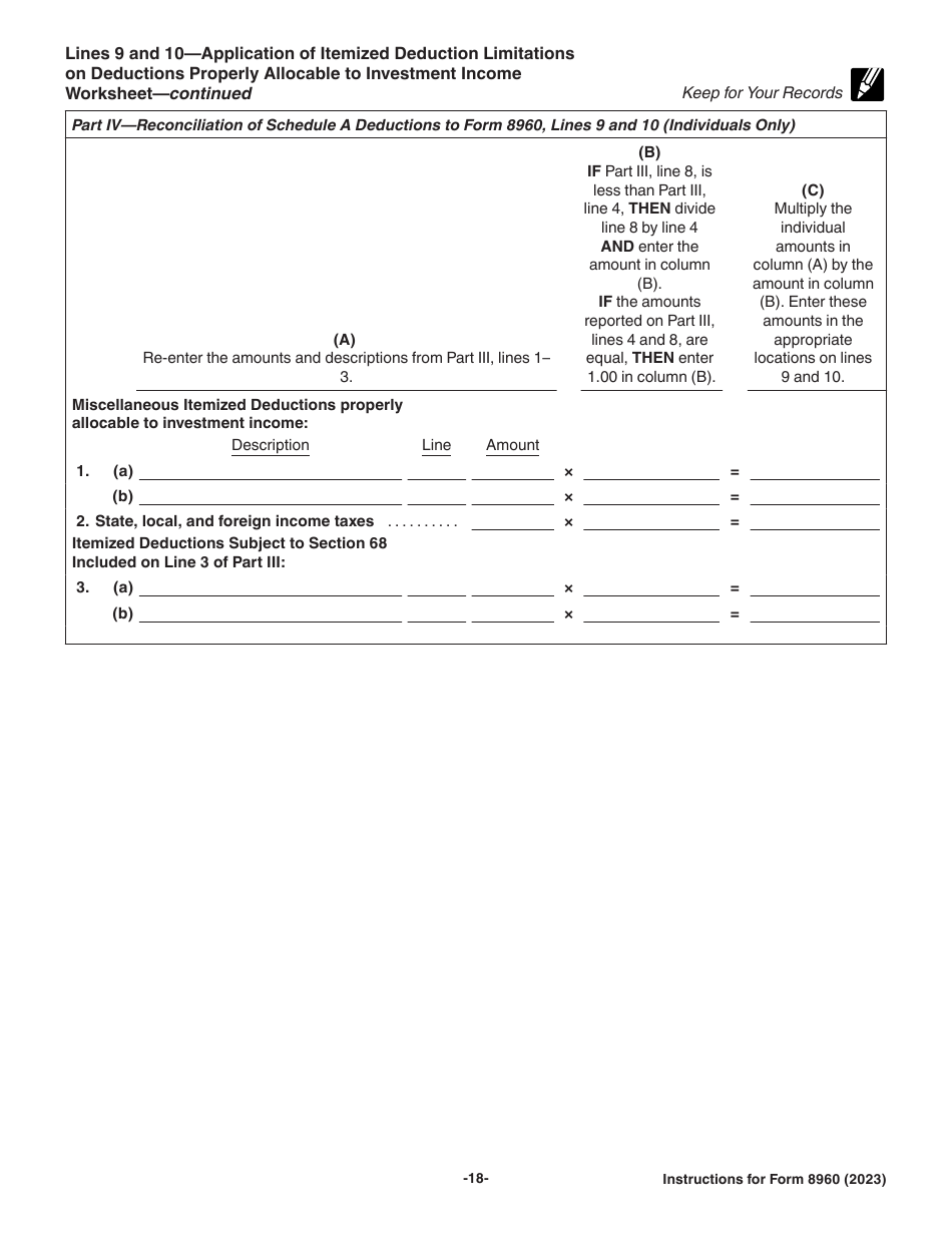 Download Instructions for IRS Form 8960 Net Investment Tax