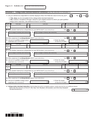 Form IT-203-B Nonresident and Part-Year Resident Income Allocation and College Tuition Itemized Deduction Worksheet - New York, Page 2
