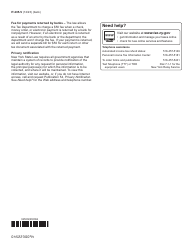 Form IT-205-V Payment Voucher for Fiduciary Income Tax Returns - New York, Page 2