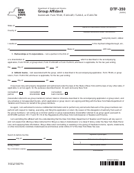 Document preview: Form DTF-350 Group Affidavit - New York