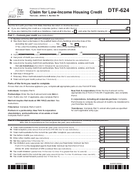 Document preview: Form DTF-624 Claim for Low-Income Housing Credit - New York, 2023