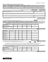 Form IT-606 Claim for Qeze Credit for Real Property Taxes - New York, Page 5